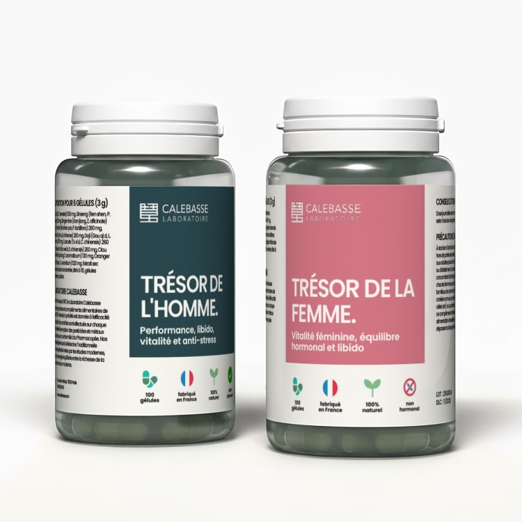 <strong><span style="color: #DC2626;">Bundle : </span></strong> Trésor de la femme + Trésor de l'homme
