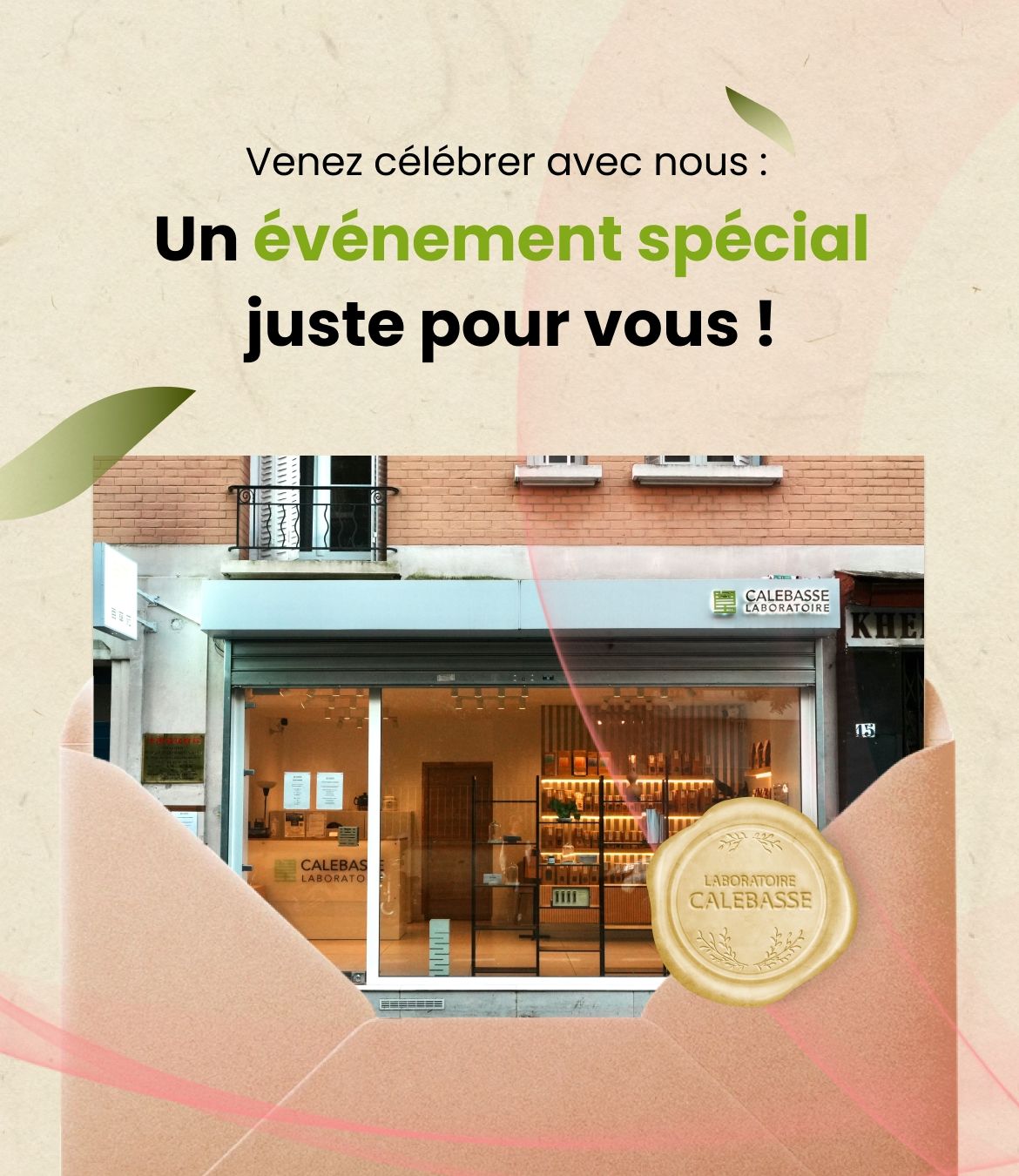 Un événement spécial pour vous