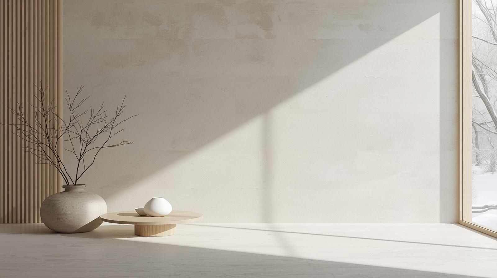 Scène hivernale chinoise avec gruau