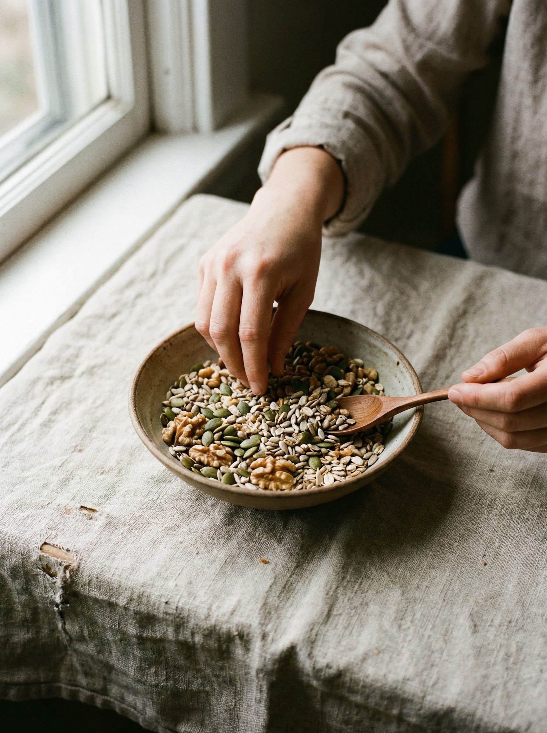 Minéraux, aliments frais