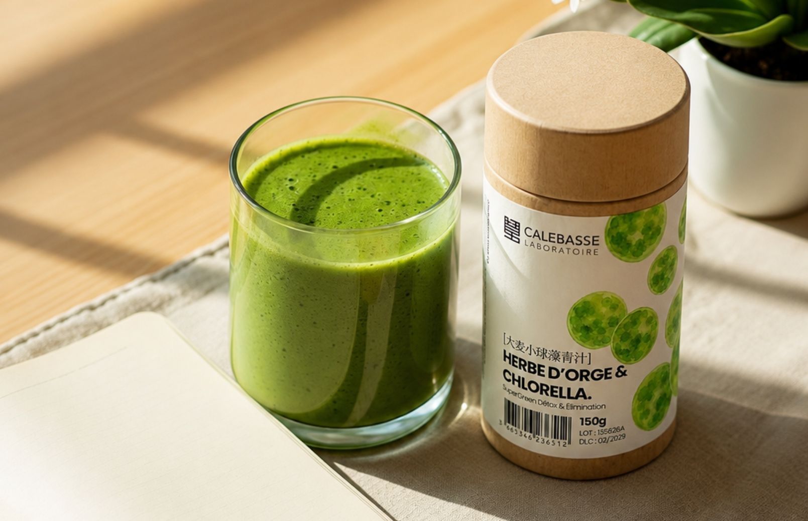 Smoothie vert à la chlorelle