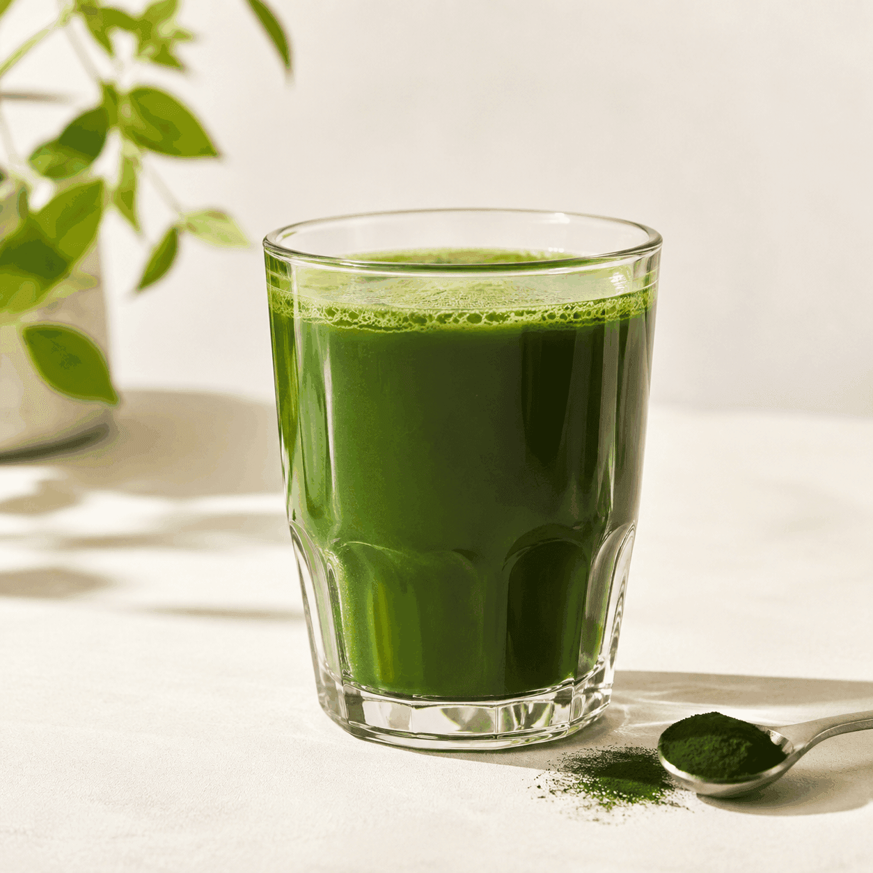 Boisson à la chlorelle