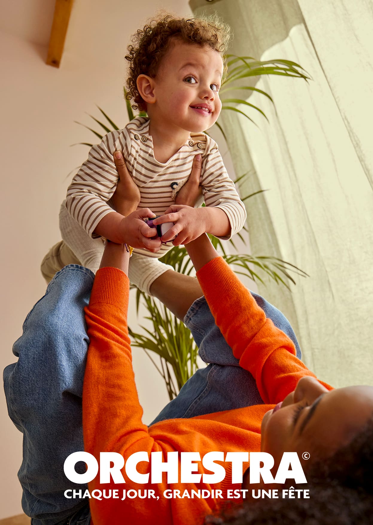 Orchestra, chaque jour, grandir est une fête. Visuel mère.