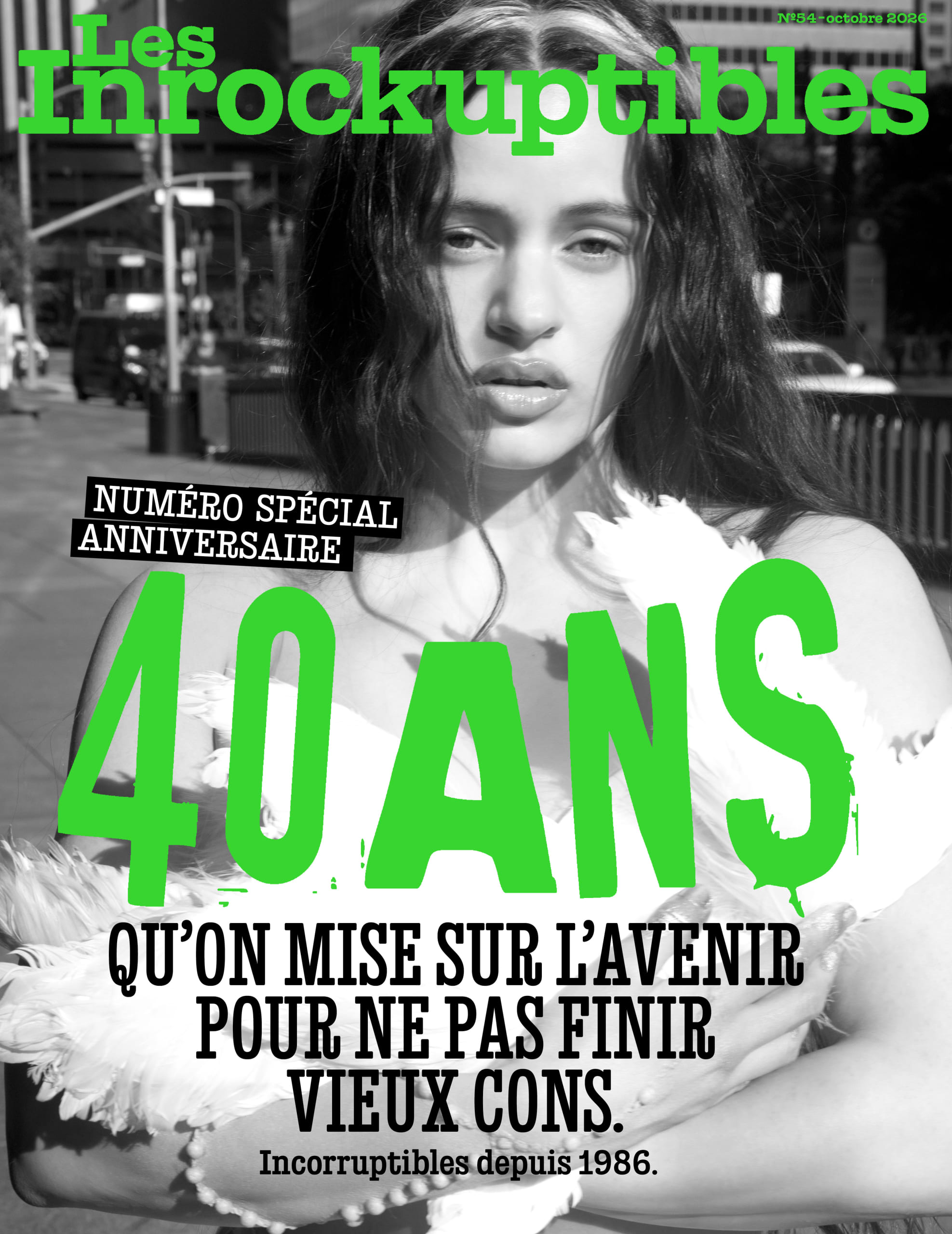 Couverture des Inrocks, 40 ans. Rosalia, signée La Chose