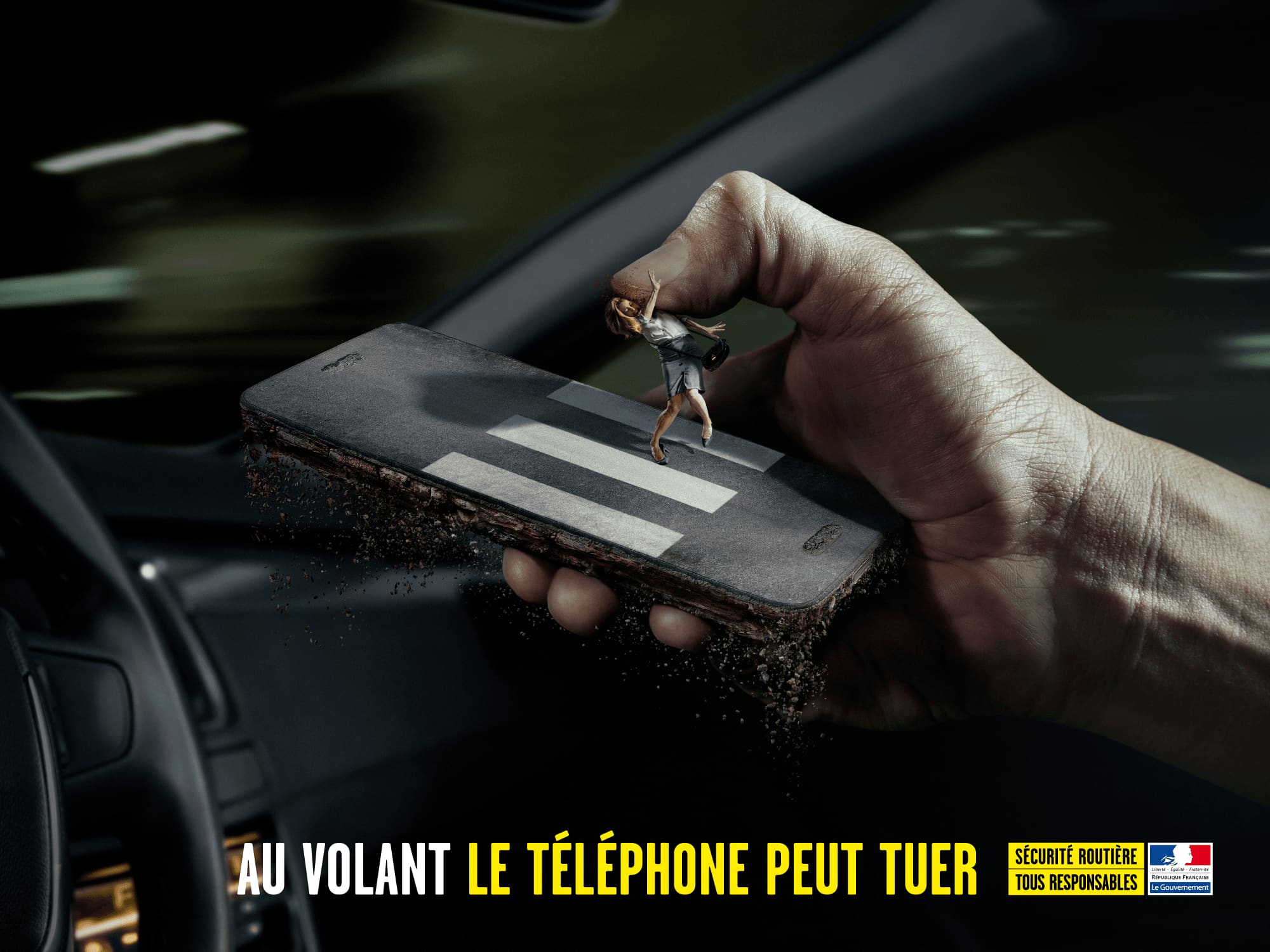 Sécurité Routière - Au volant, le téléphone peut tuer - Agence La Chose