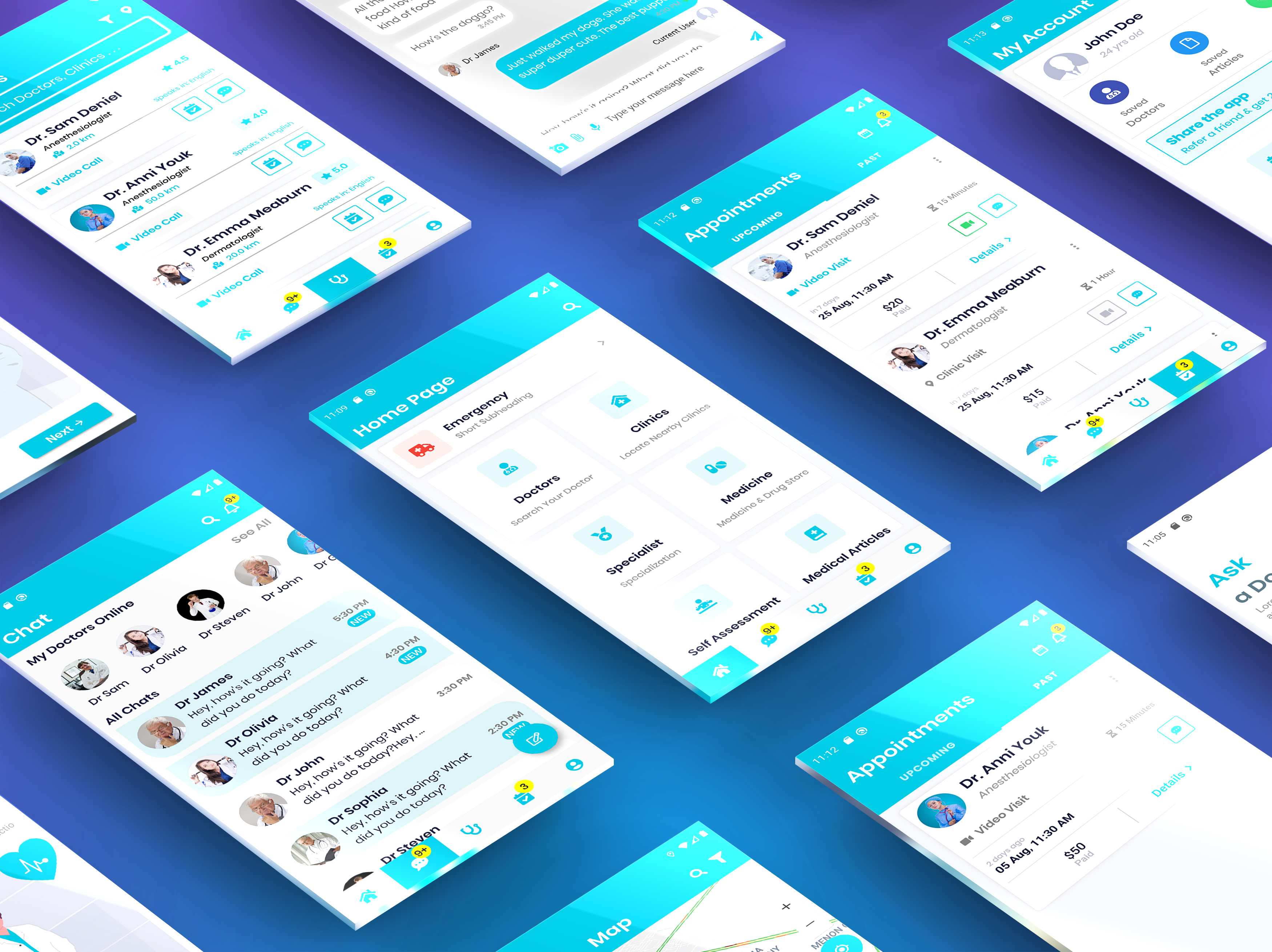 Digital Clinic Flutter App UI Kit - 2