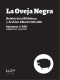 Tapa de Boletín La Oveja Negra (comp 1 al 100)
