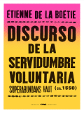 Tapa de Discurso de la servidumbre voluntaria