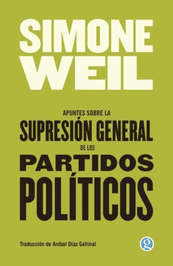 Tapa de Apuntes sobre la supresión de los partidos políticos