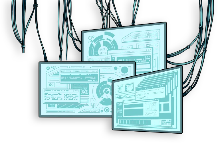Webpunk-ilustrace-monitory