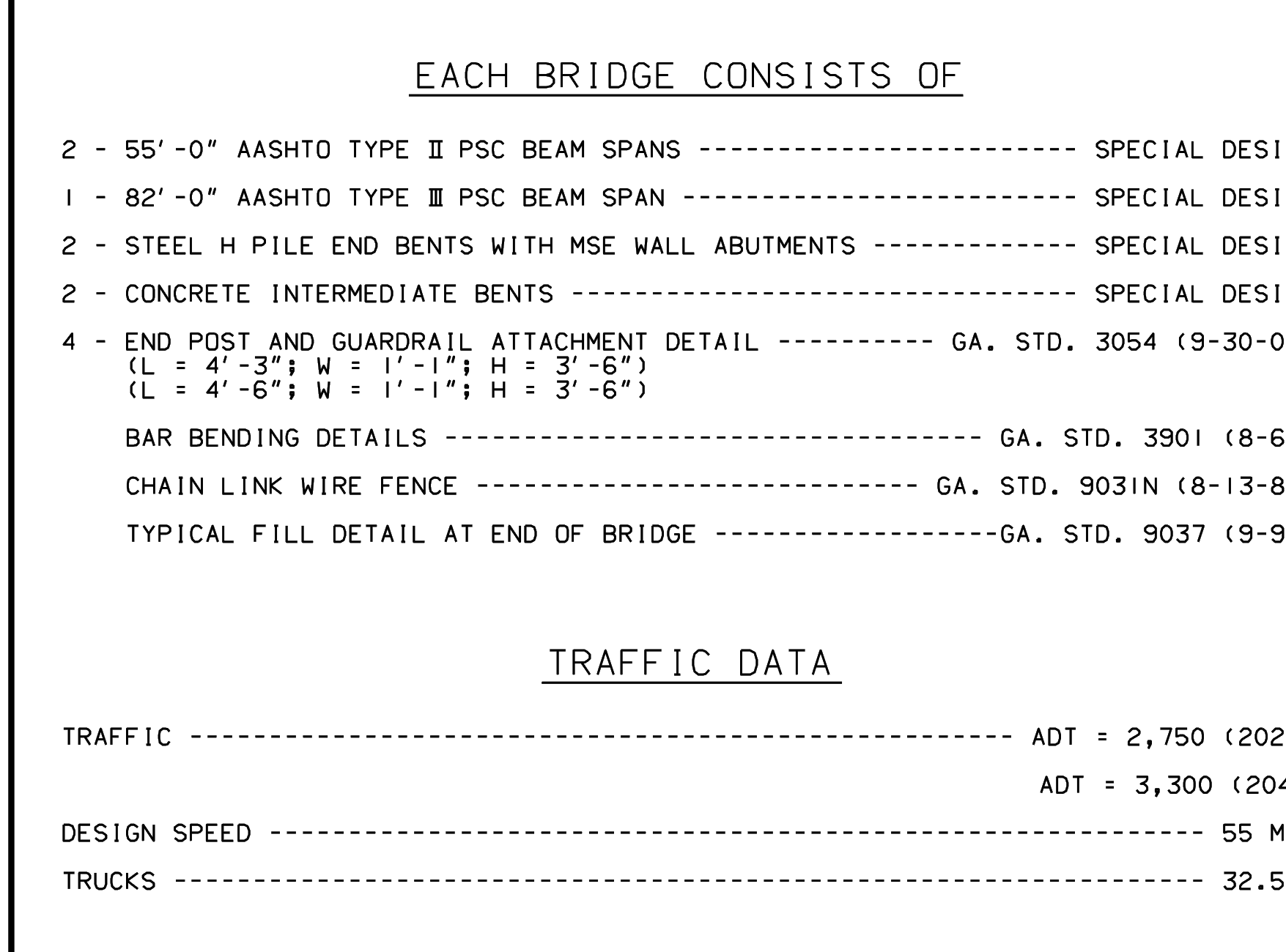 EACH BRIDGE CONSISTS OF