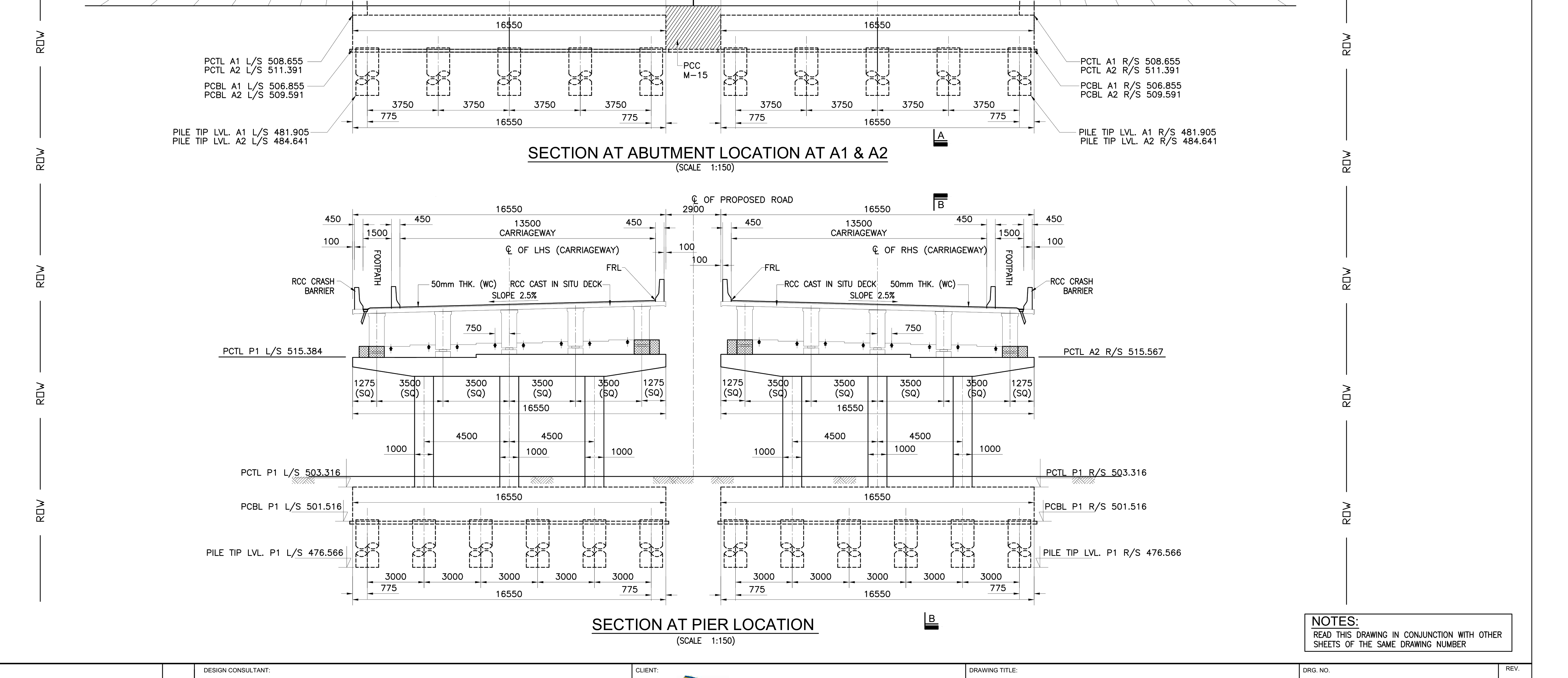 p03_r02 section at pier location