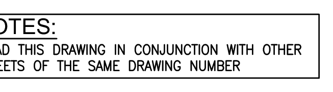 p03_r04 notes of general notes regarding reading drawing in conjunction with other sheets