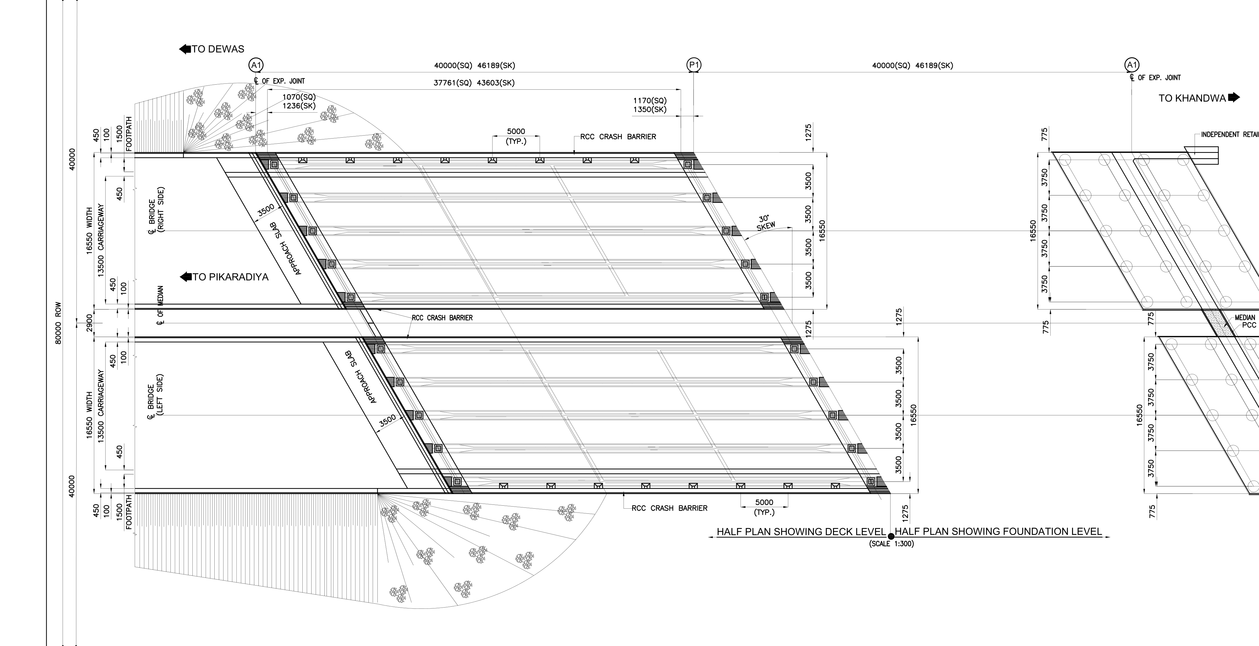 Bridge Deck And Foundation Layout
