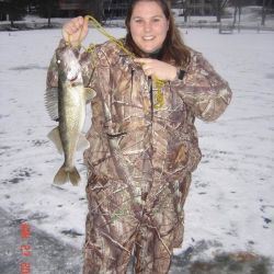 Caught by Becky The Ice Fishing Goddess!