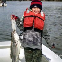 Business Card: Weldon Striper Fishing