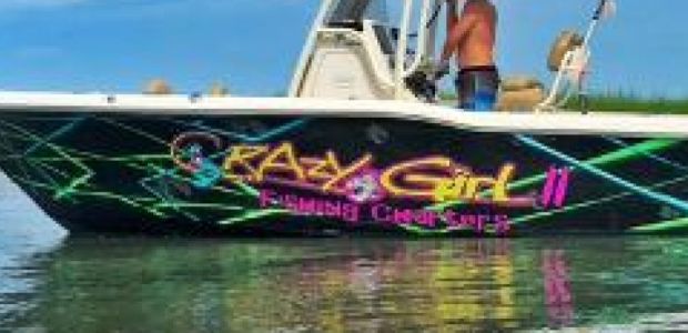Business Card: Crazy Girl Fishing Charters