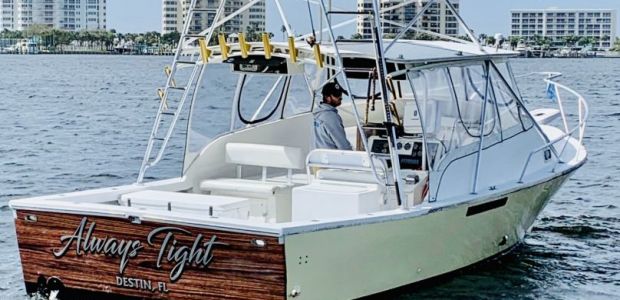 Business Card: Always Tight Fishing Charter Destin