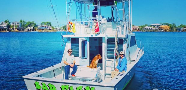 Business Card: Contact Front Charters  -  Bad Fish