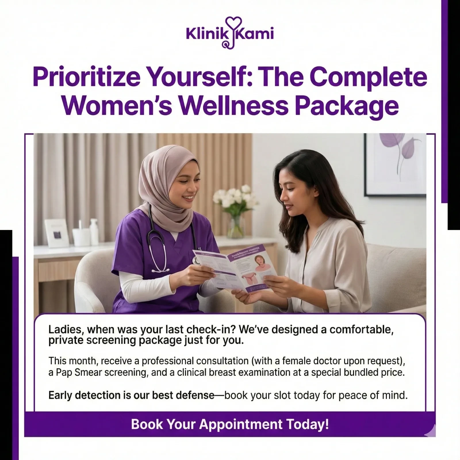 Prioritize Yourself: The Complete Women’s Wellness Package.