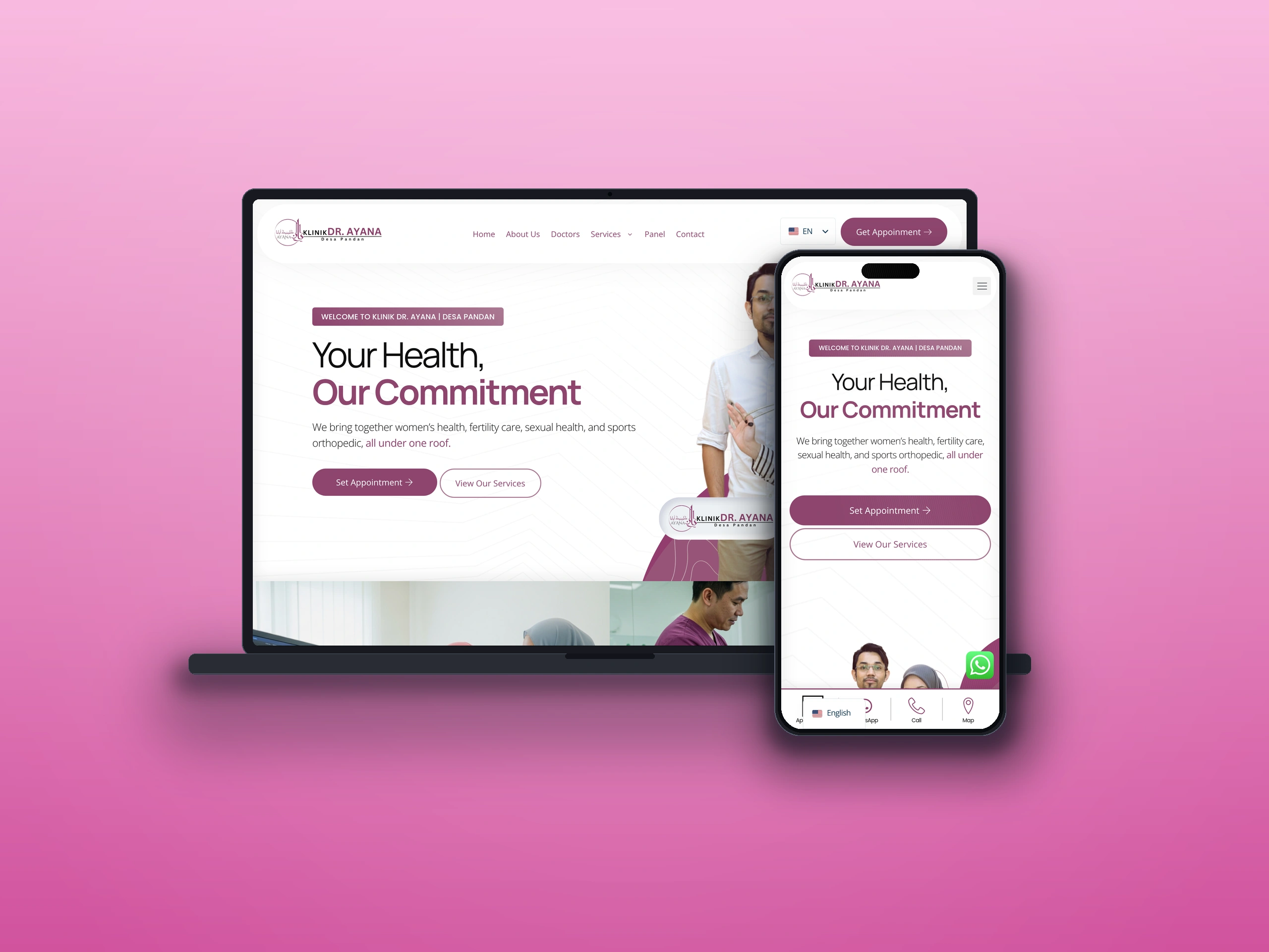 Klinik Dr Ayana - Web Design Case Study