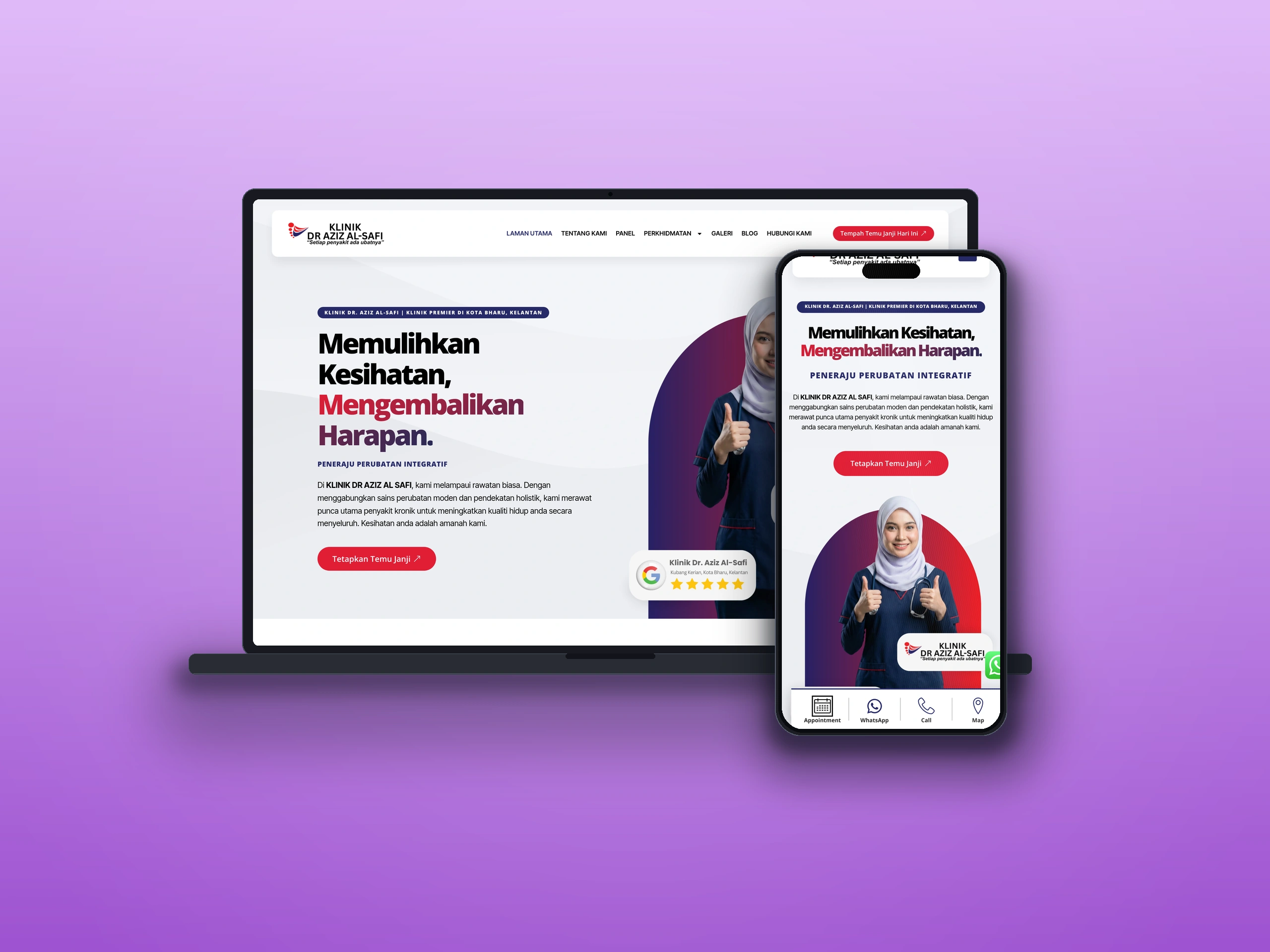 Klinik Dr Aziz Alsafi - Website Design Case Study