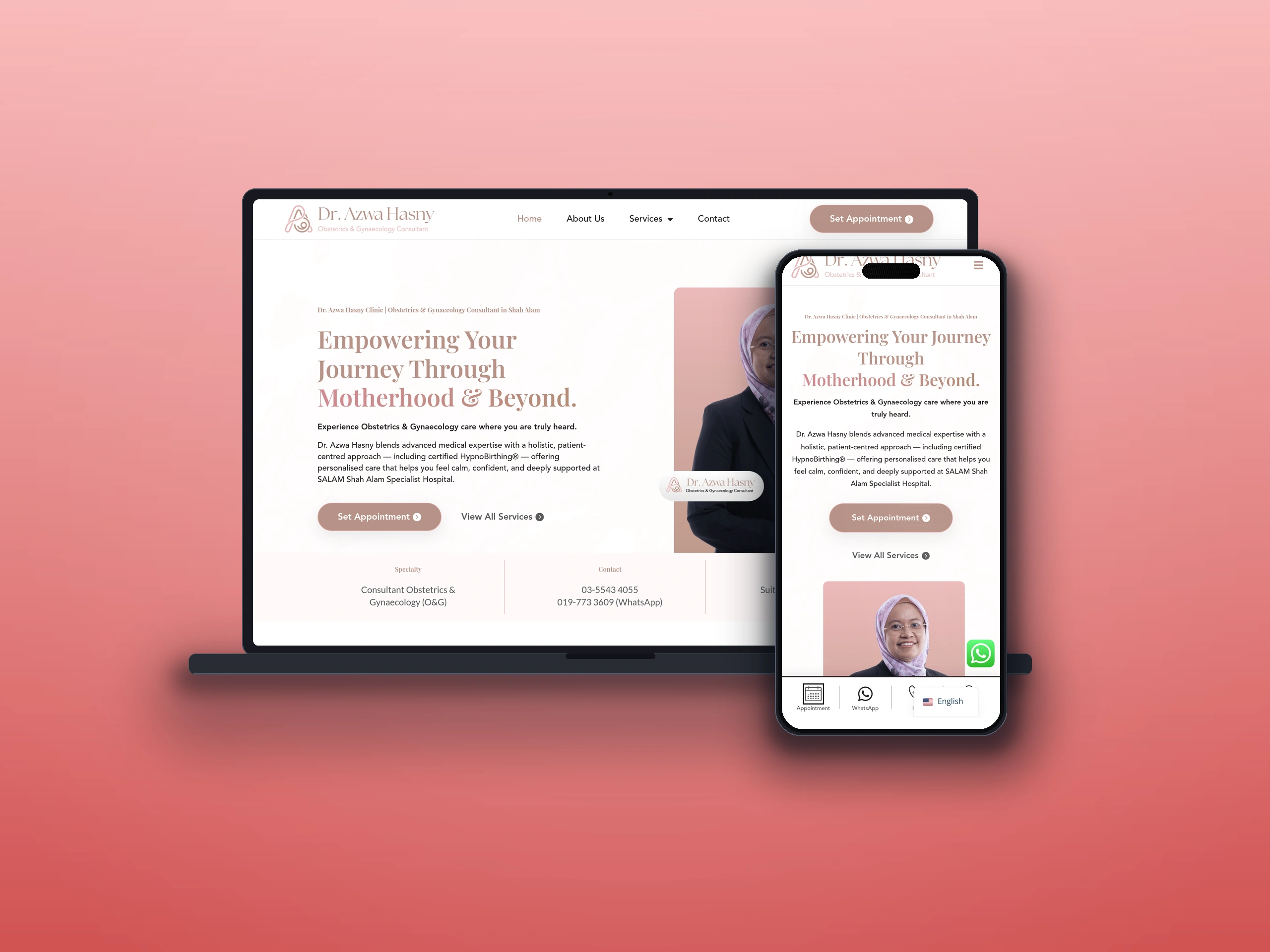 Klinik Pakar Sakit Puan Dr Azwa - Website Design Case Study
