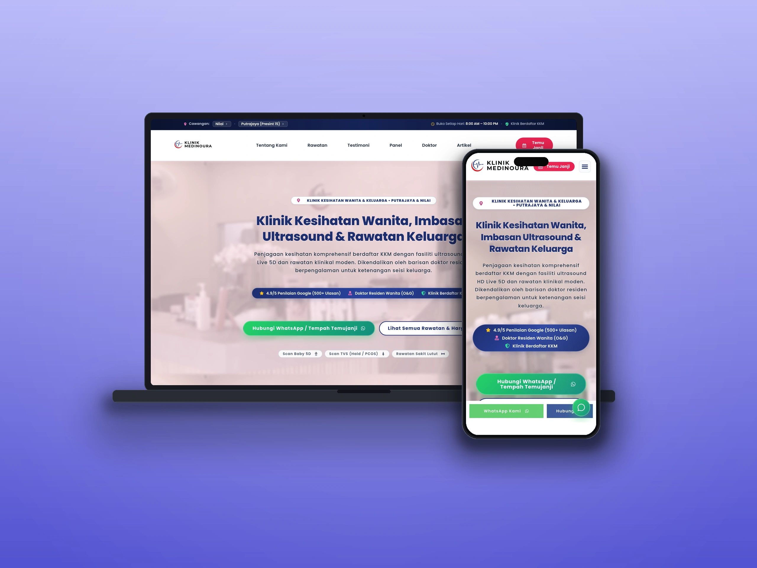 Klinik Medinoura - Website Design Case Study