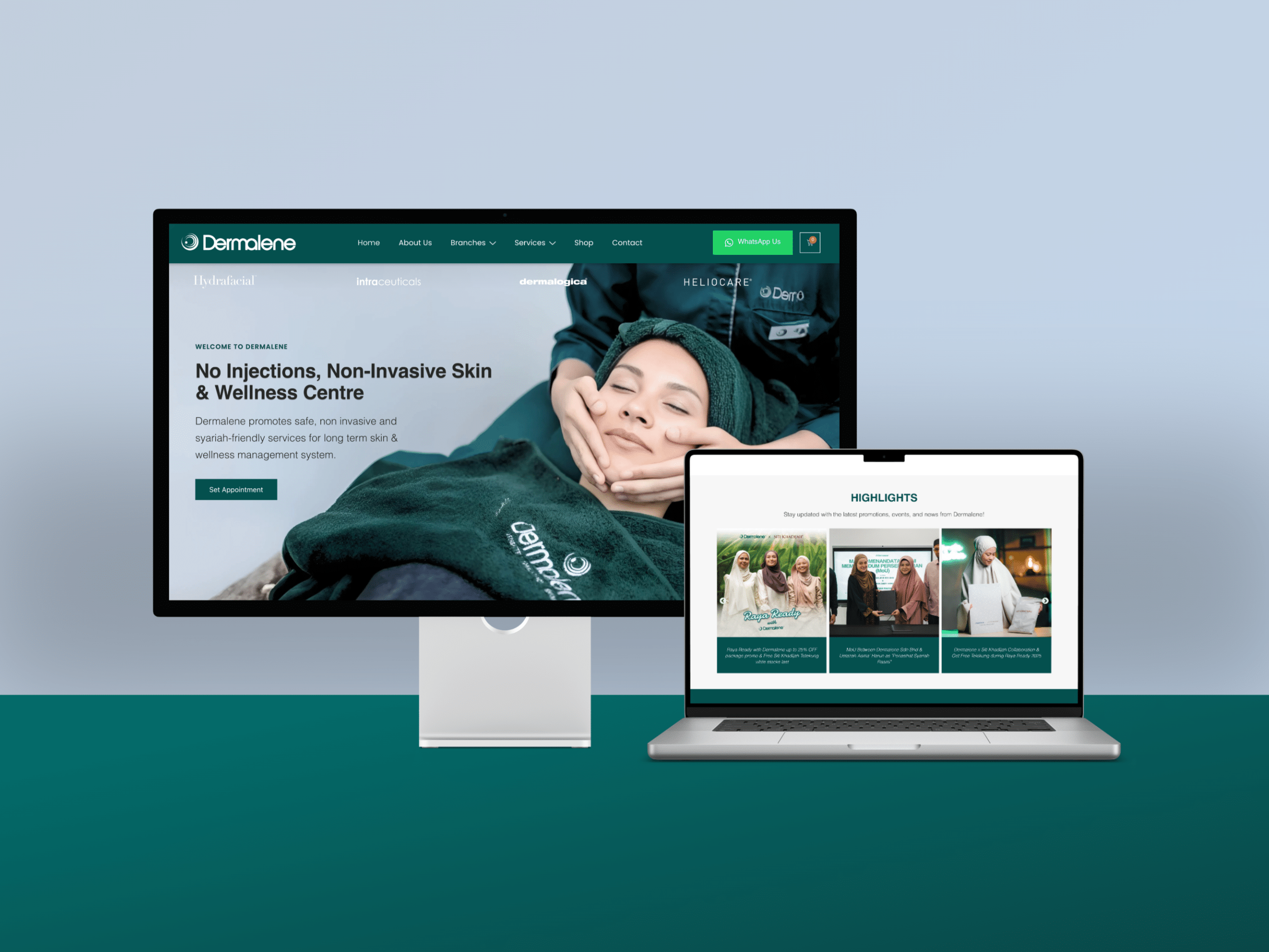 Dermalene — Website Design Case Study