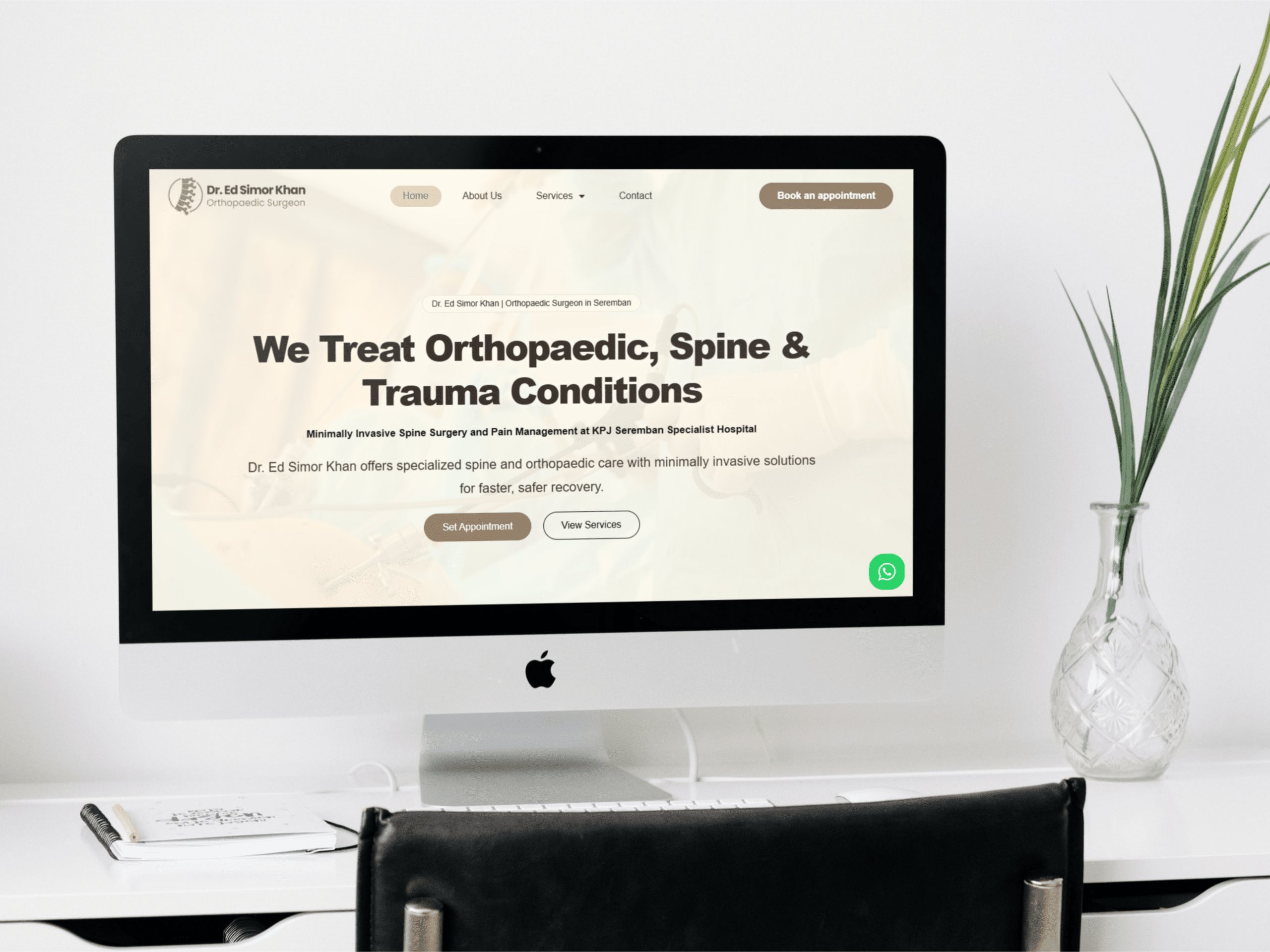 Dr. Ed Spine Surgeon Clinic — Website Design Case Study