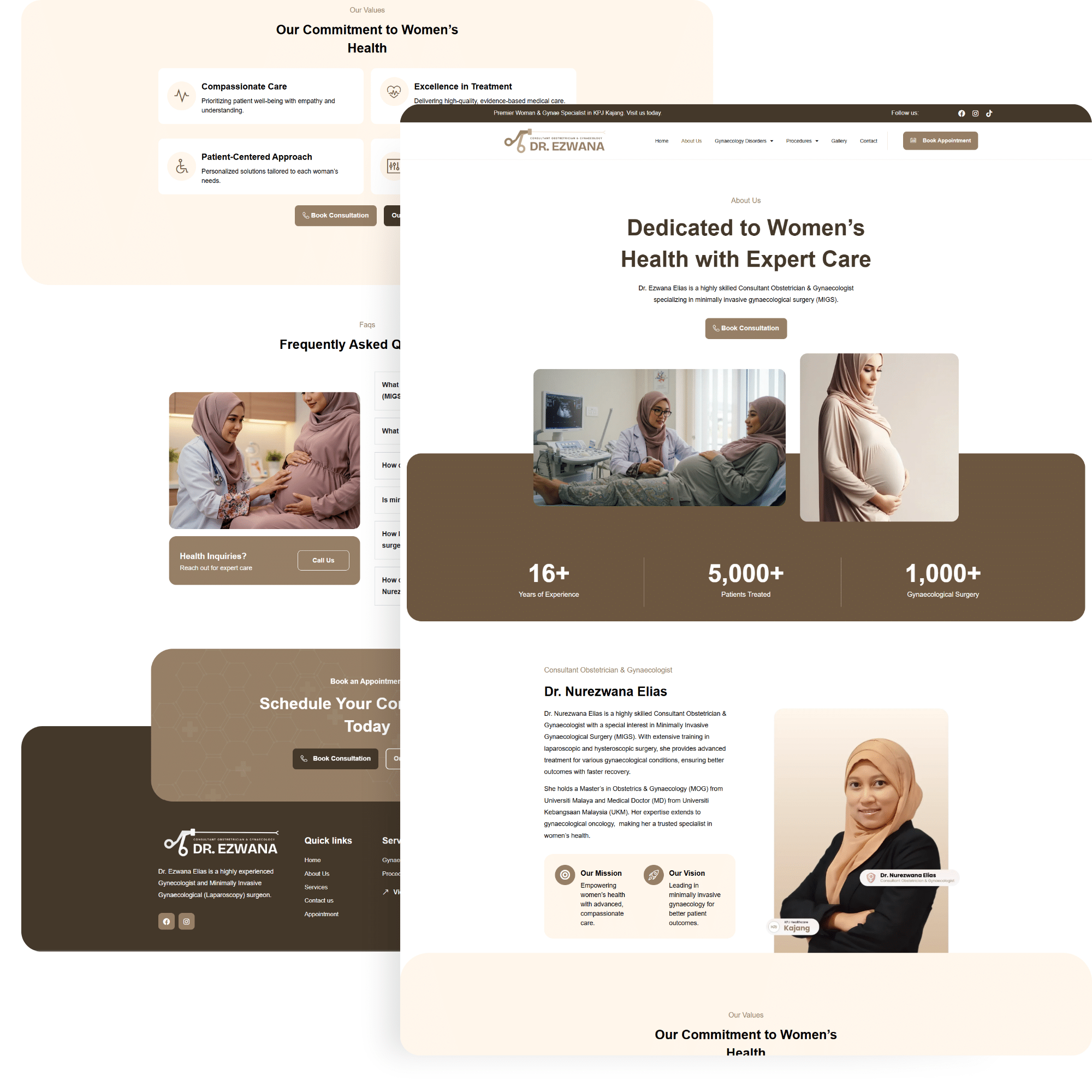 Dr. Nur Ezwana Clinic — Website Design Case Study