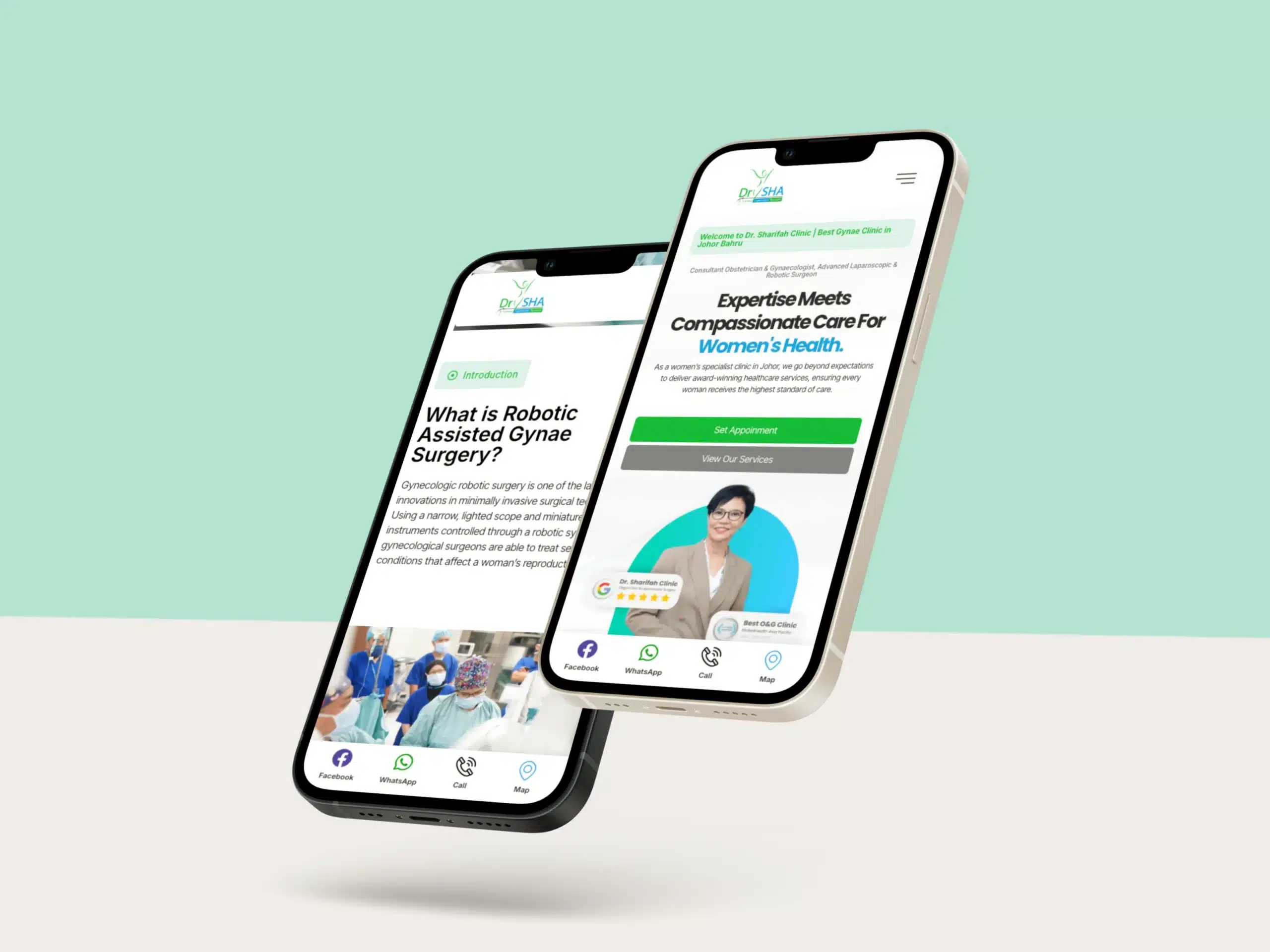 Dr. Sharifah Halimah Clinic — Website Design Case Study