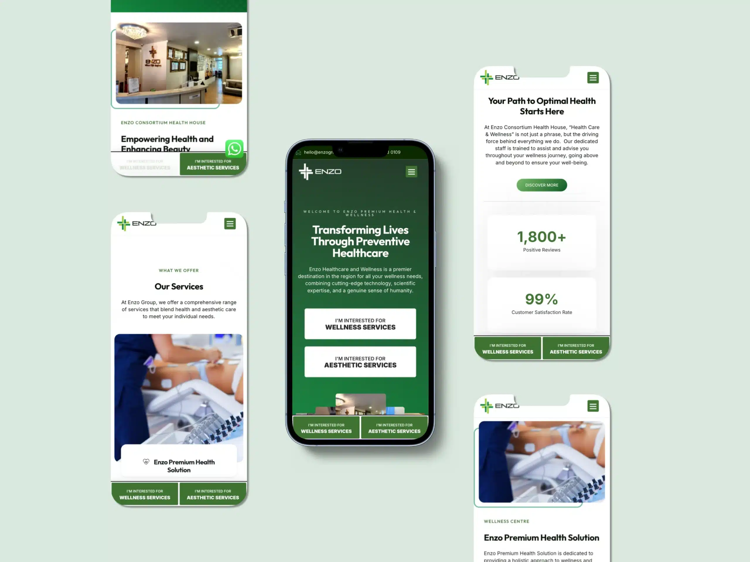 Enzo Wellness — Website Design Case Study