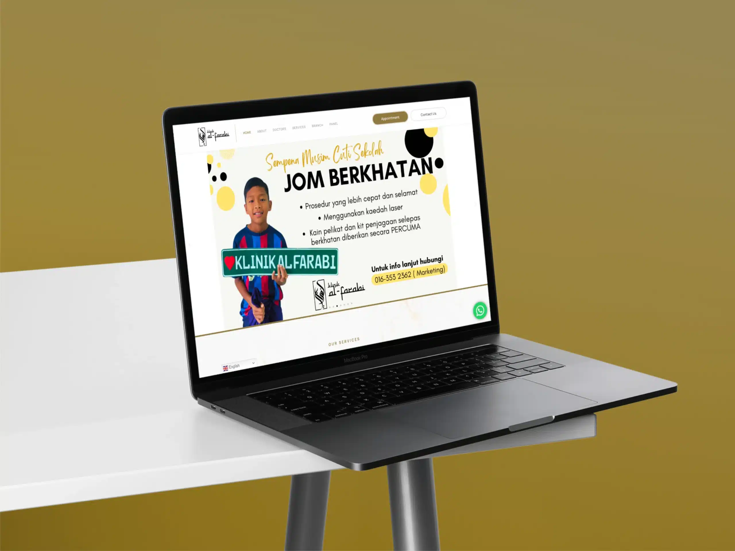 Klinik Al-Farabi — Website Design Case Study