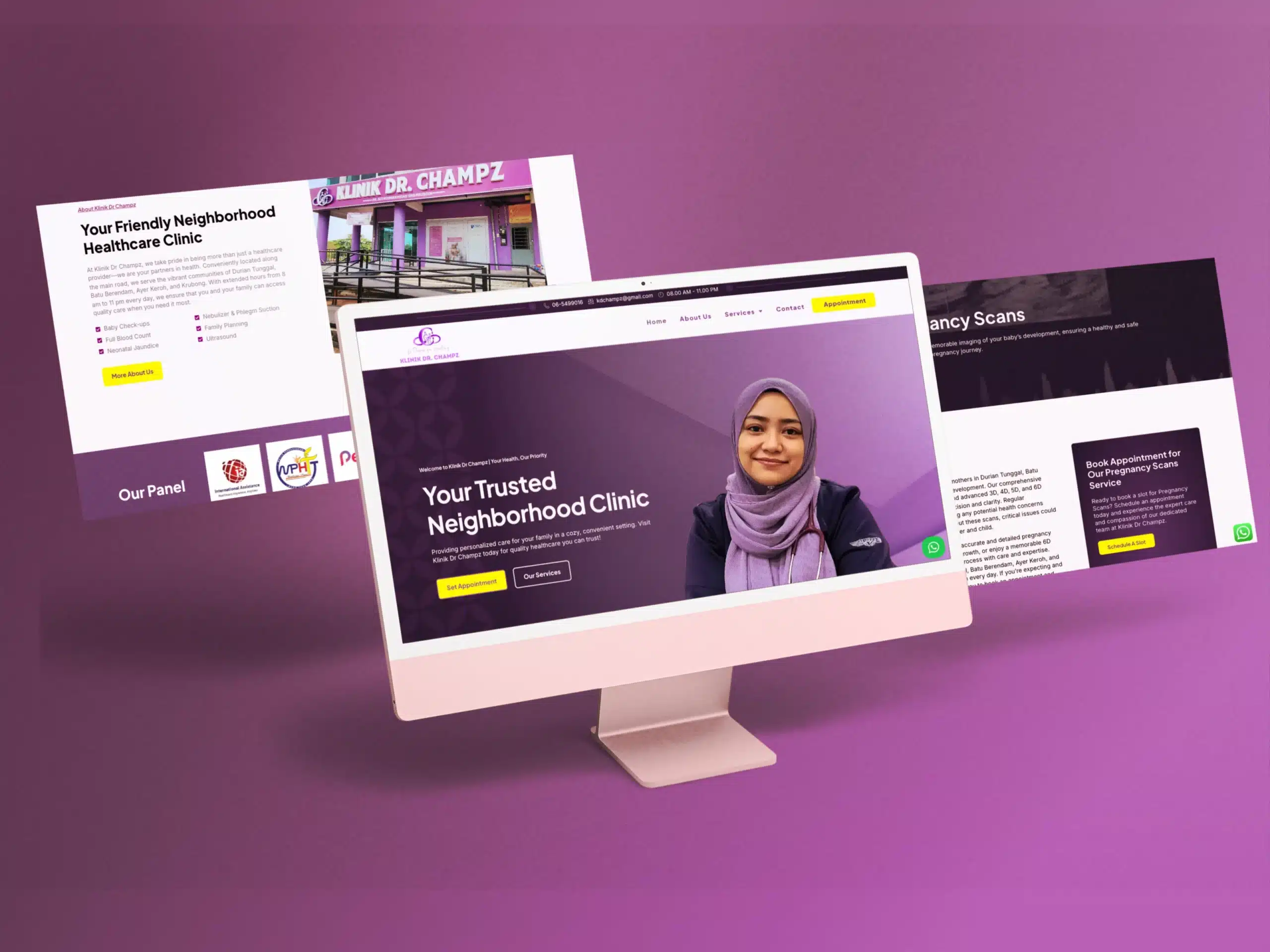 Klinik Dr. Champz — Website Design Case Study