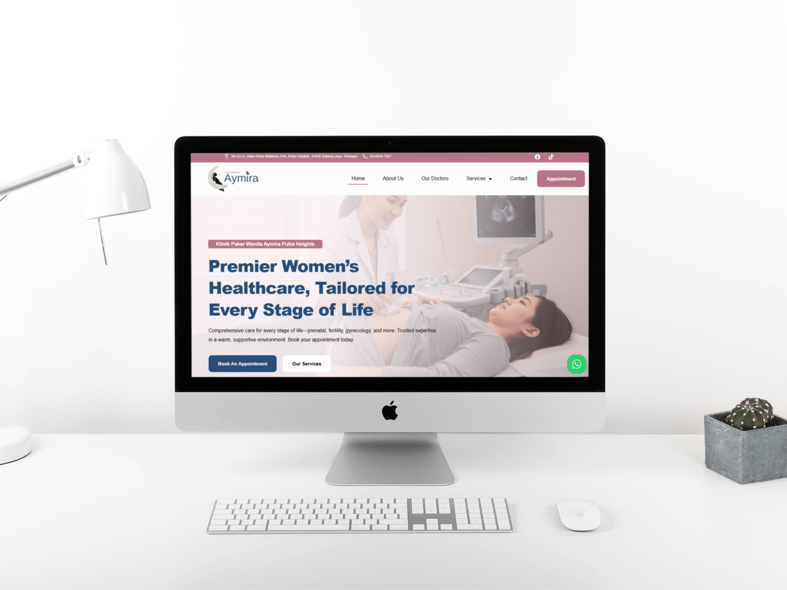 Klinik Pakar Wanita Aymira — Website Design Case Study
