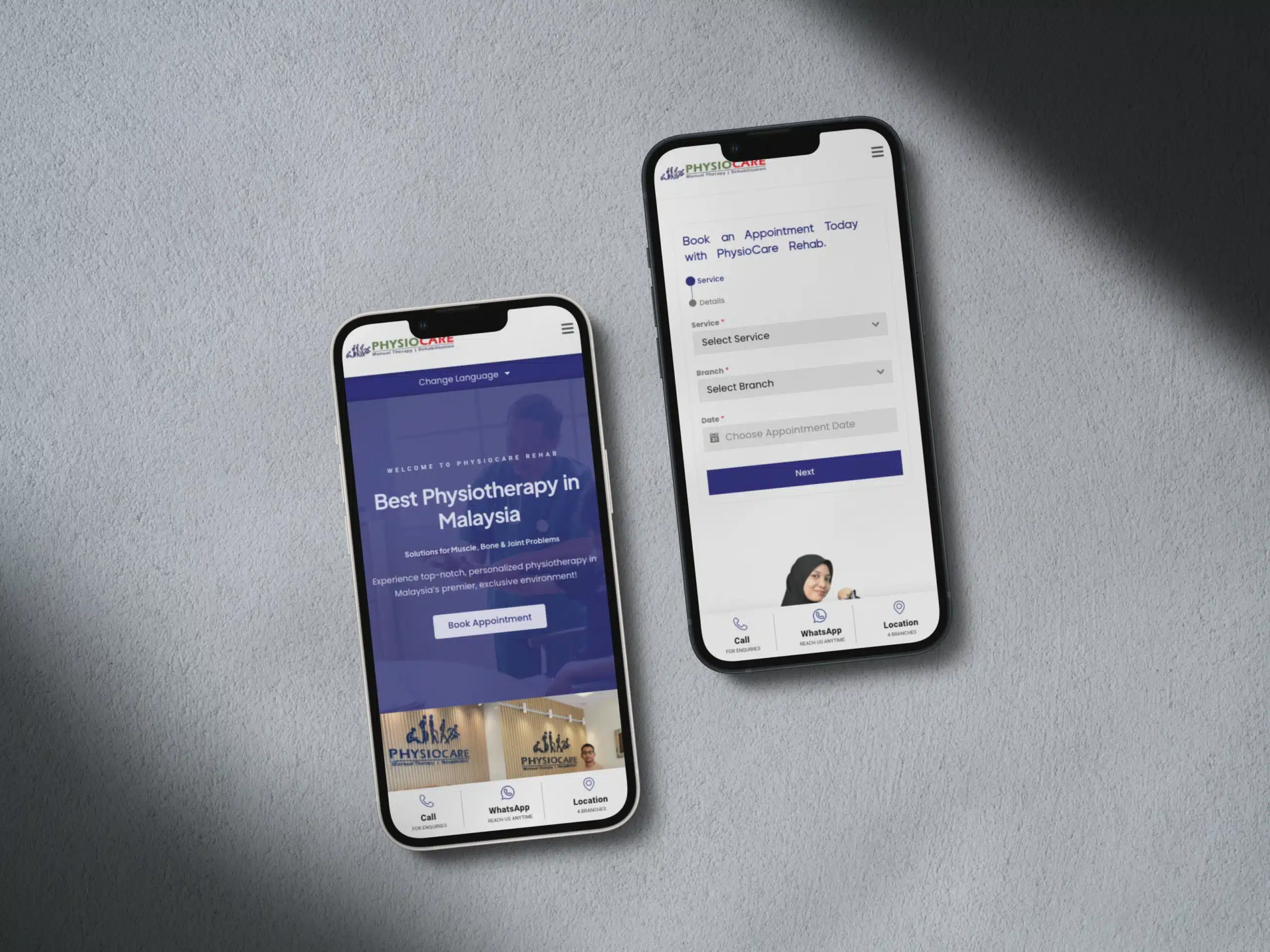 Physiocare Rehab — Website Design Case Study