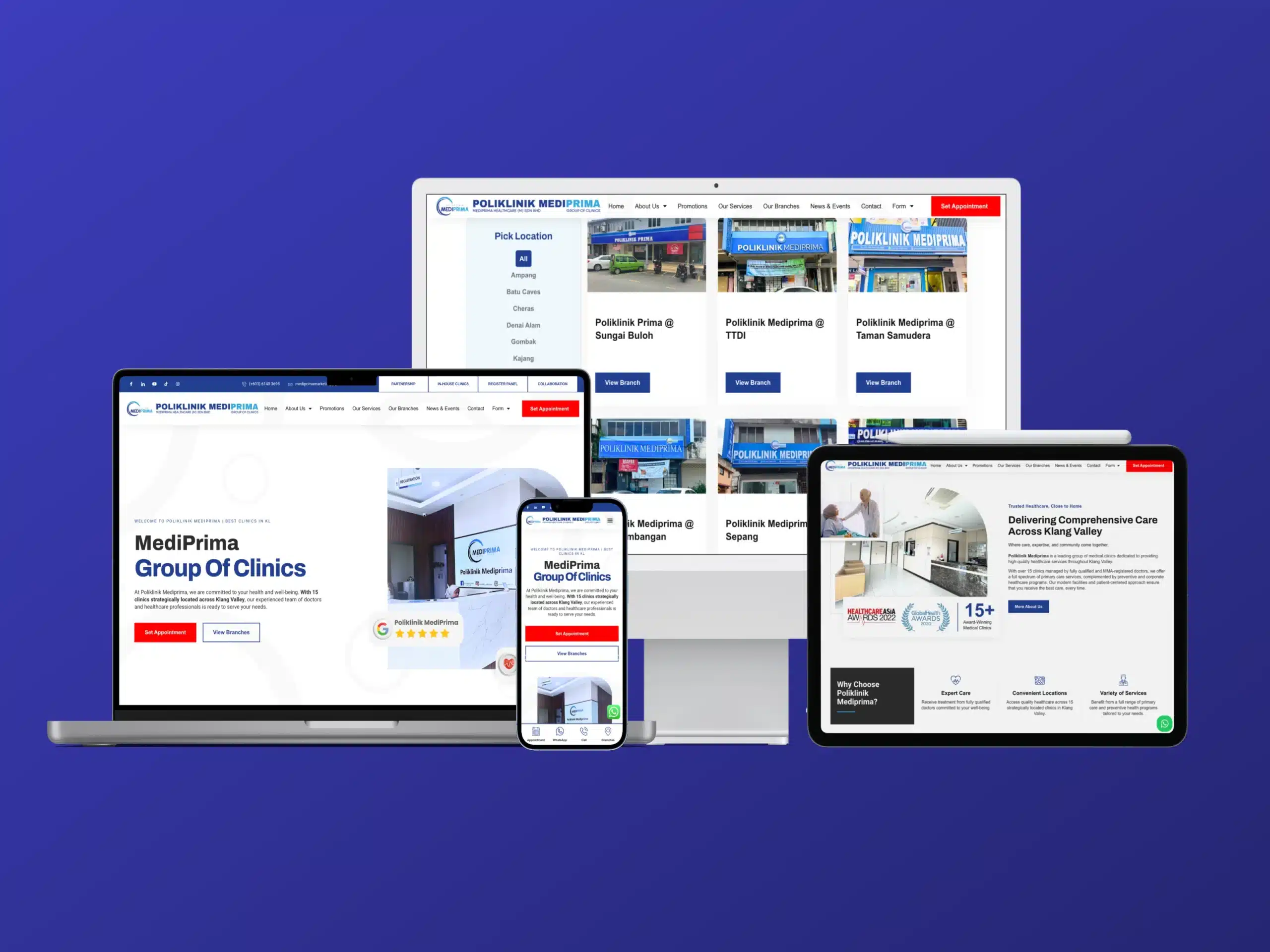 Poliklinik Mediprima — Website Design Case Study