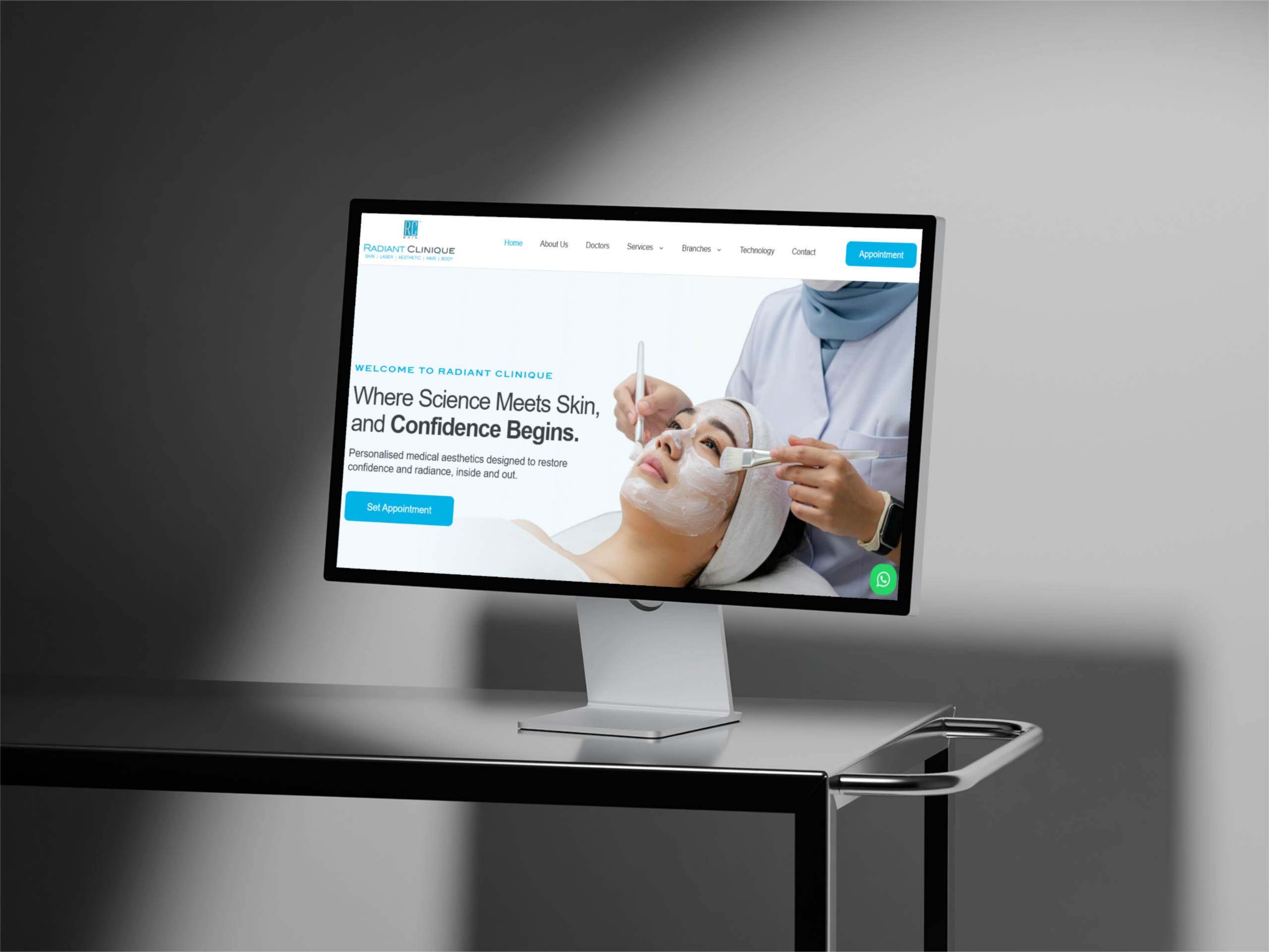 Radiant Clinique — Website Design Case Study