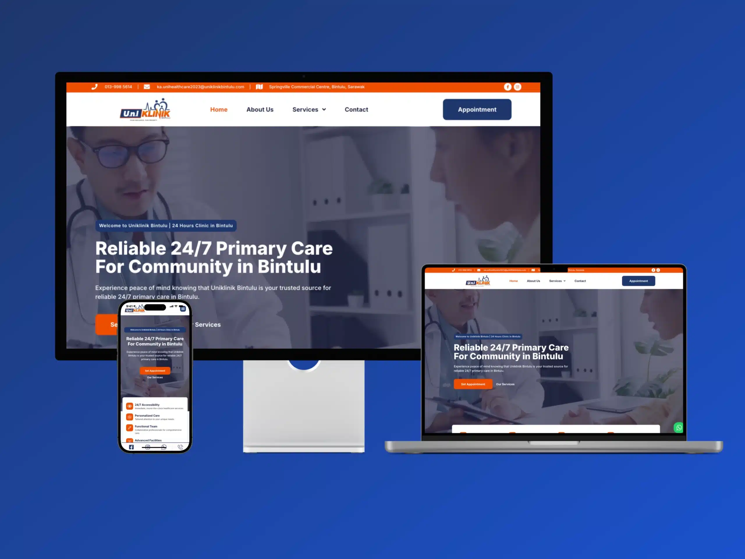 Uniklinik Bintulu — Website Design Case Study