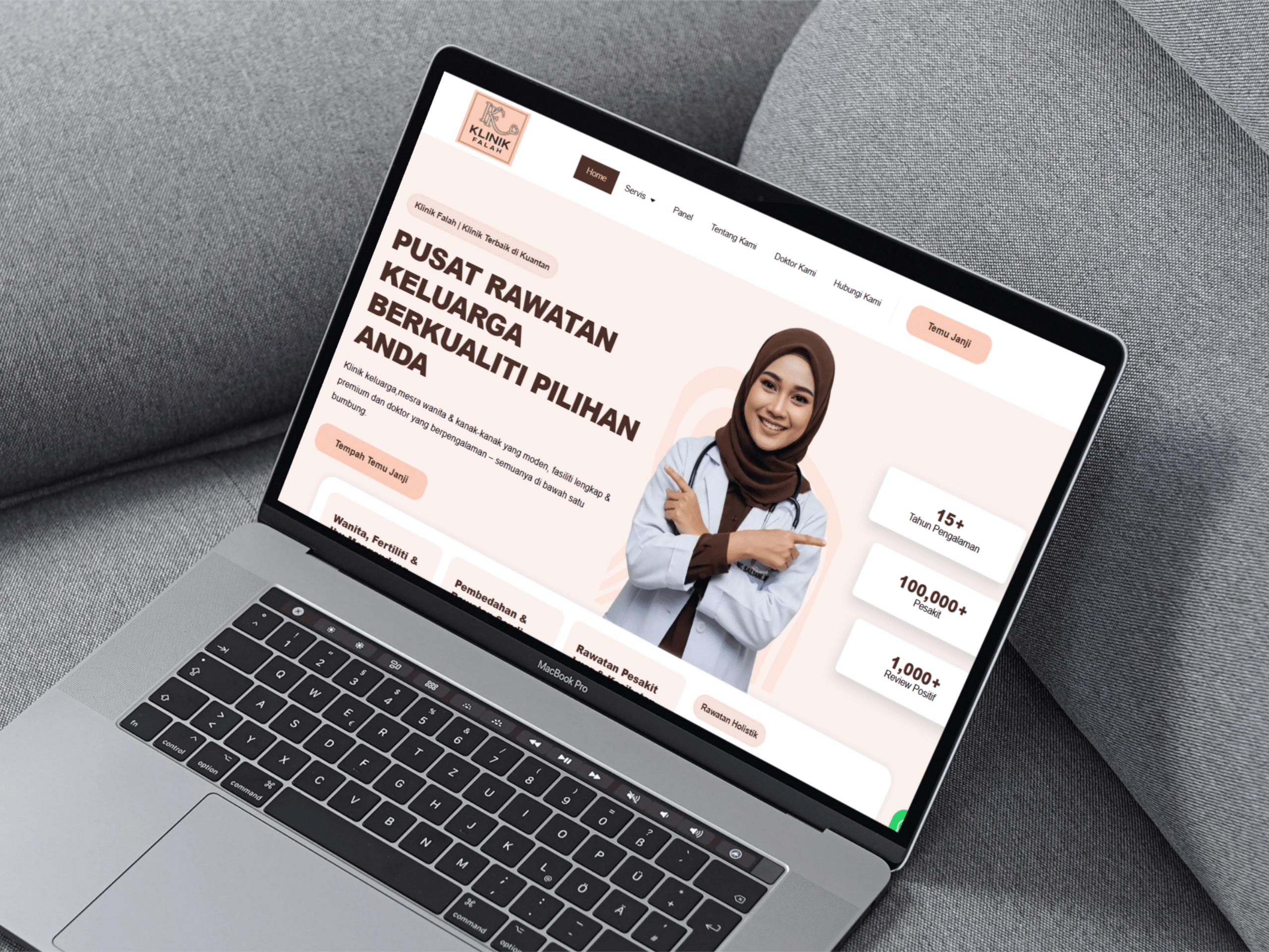 Klinik Falah Indera Mahkota — Website Design Case Study