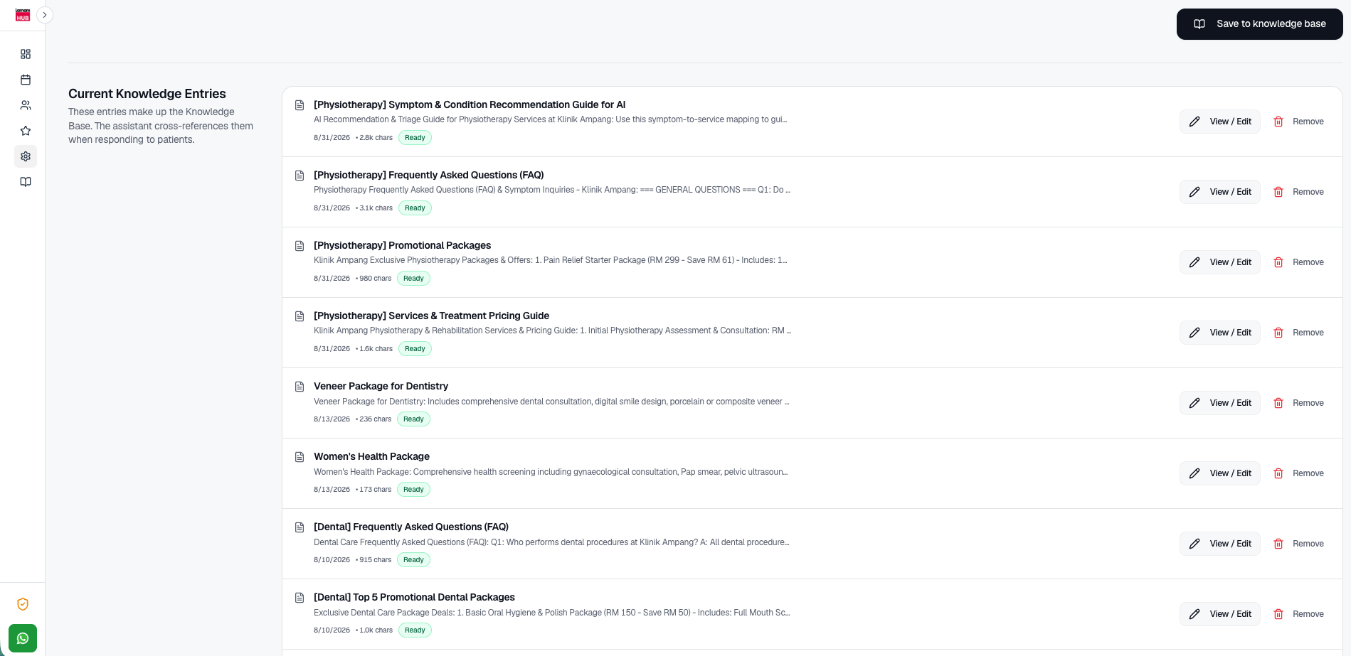 LamaniHub AI Knowledgebase
