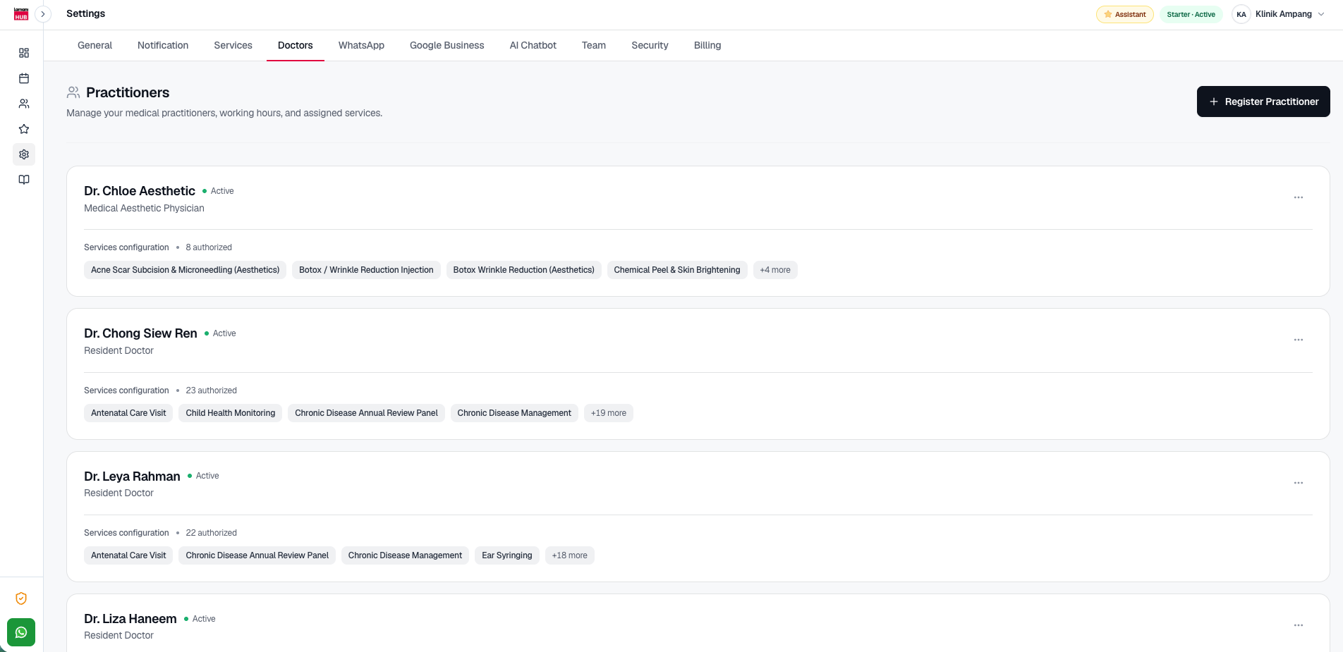 LamaniHub Doctors Dashboard