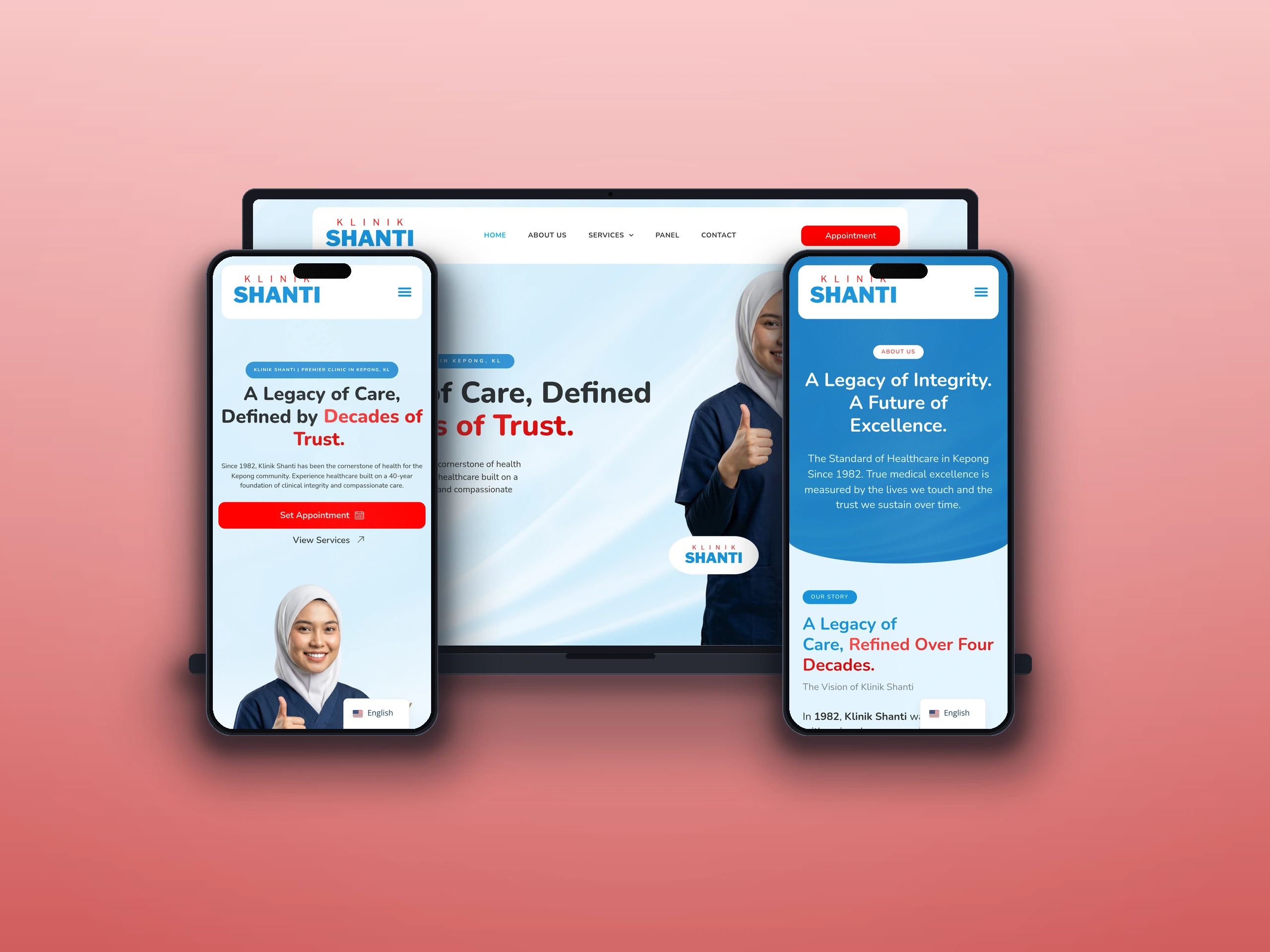 Klinik Shanti - Website Design Case Study