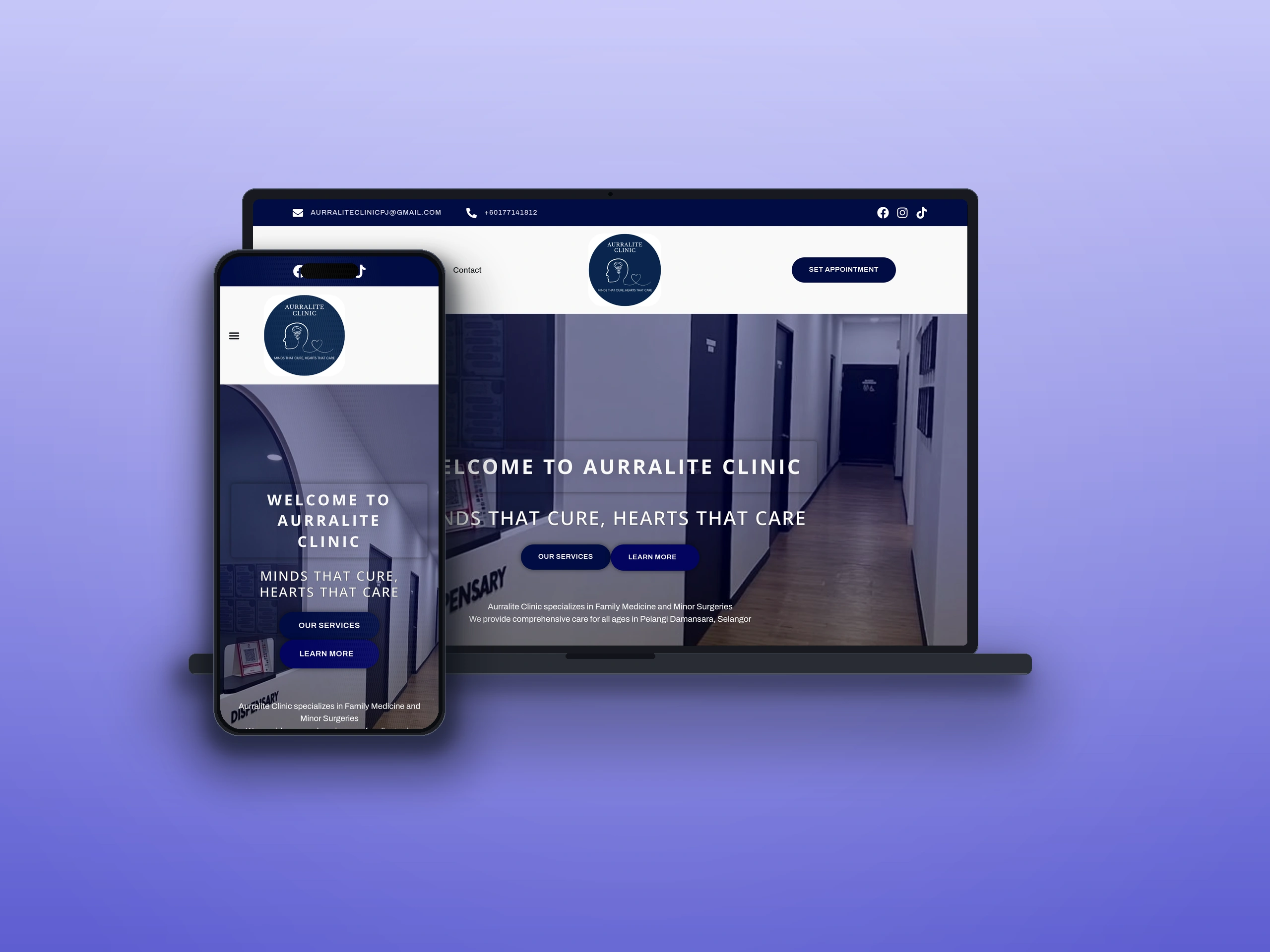 Aurralite Clinic - Website Design Case Study