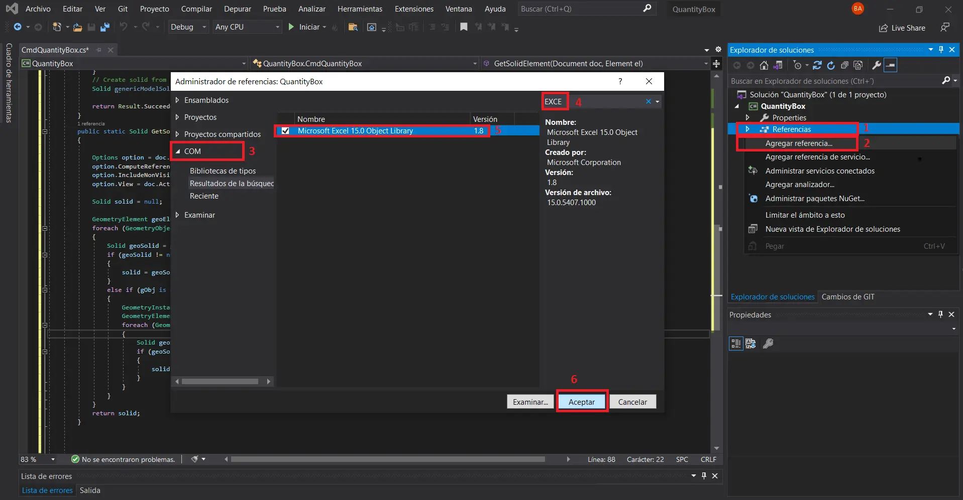 Agregar exportación a excel
