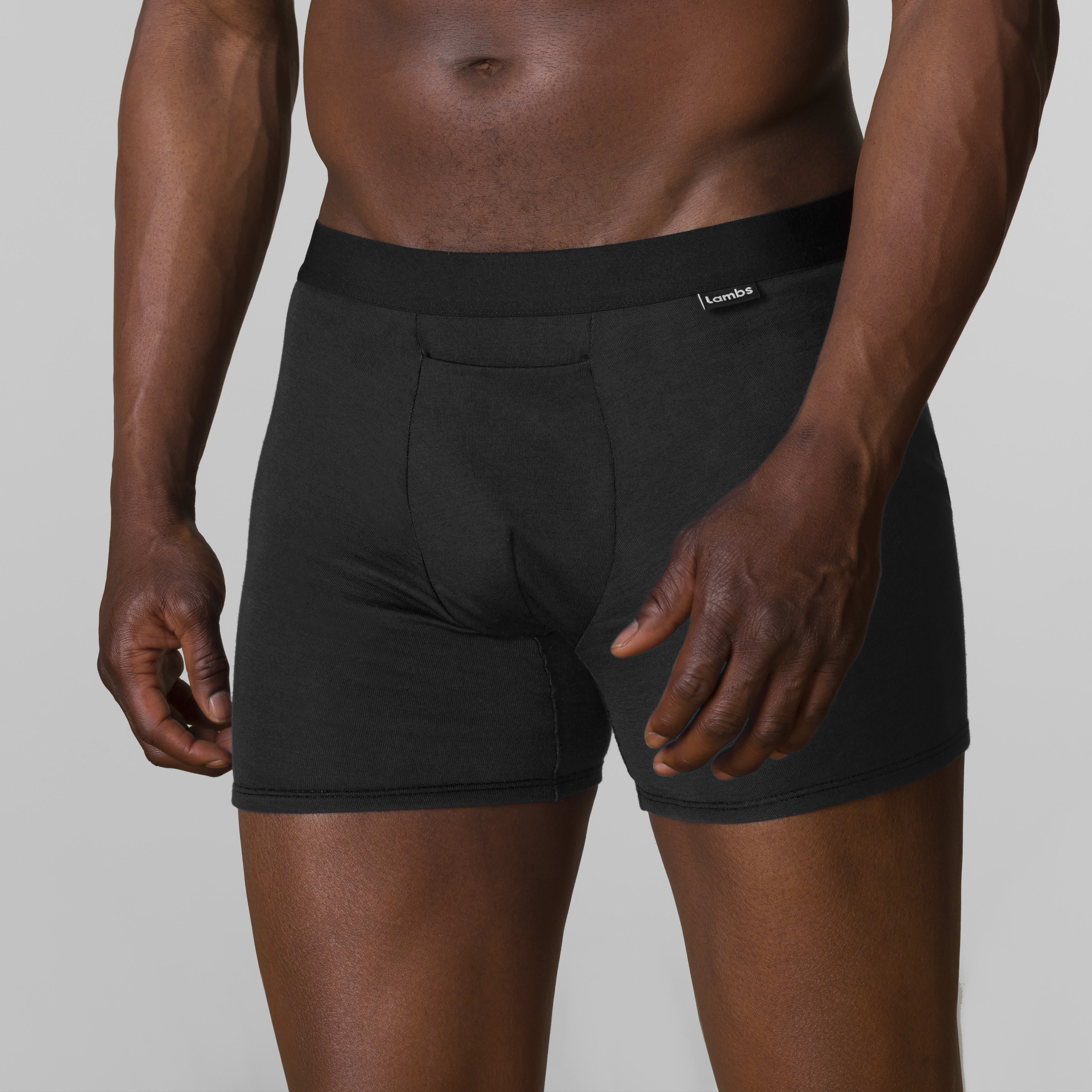 Black boxer briefs.