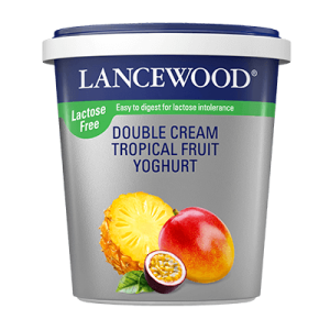 Lactose Free Double Cream Tropical Fruit Yoghurt | LANCEWOOD®