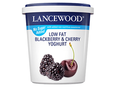 Lancewood no added sugar low fat blackberry yoghurt product image