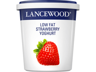 Lancewood low fat strawberry yoghurt product image